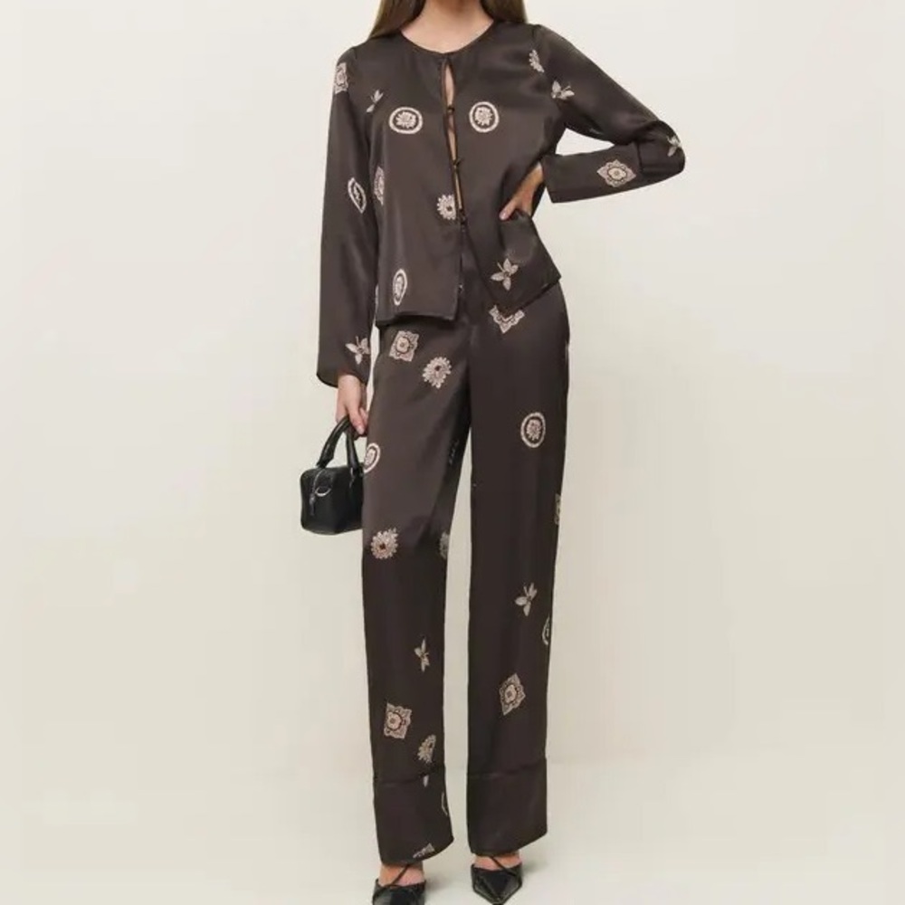 Reformation Chocolate Silk Set